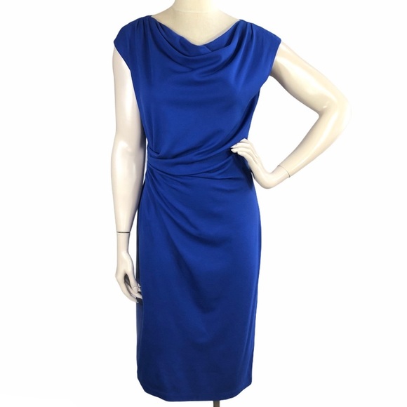 Lafayette 148 New York Dresses & Skirts - 𝅺LAFAYETTE 148 Ponte Drape Neck Sheath Dress 8